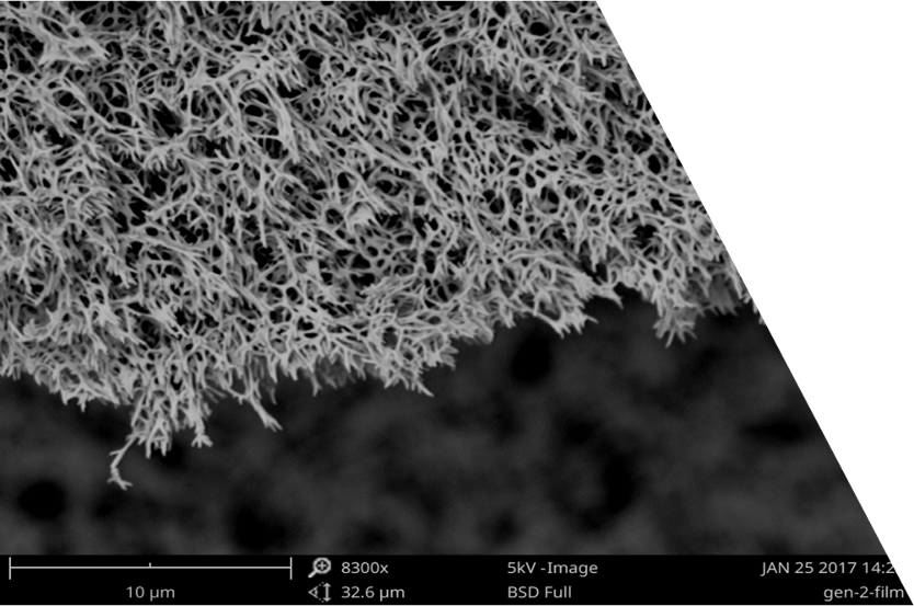 Nano-porous structure of AeroZero